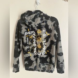 Dutch Bros Hoodie Black Tie-Dye 'Serving You Since 92'